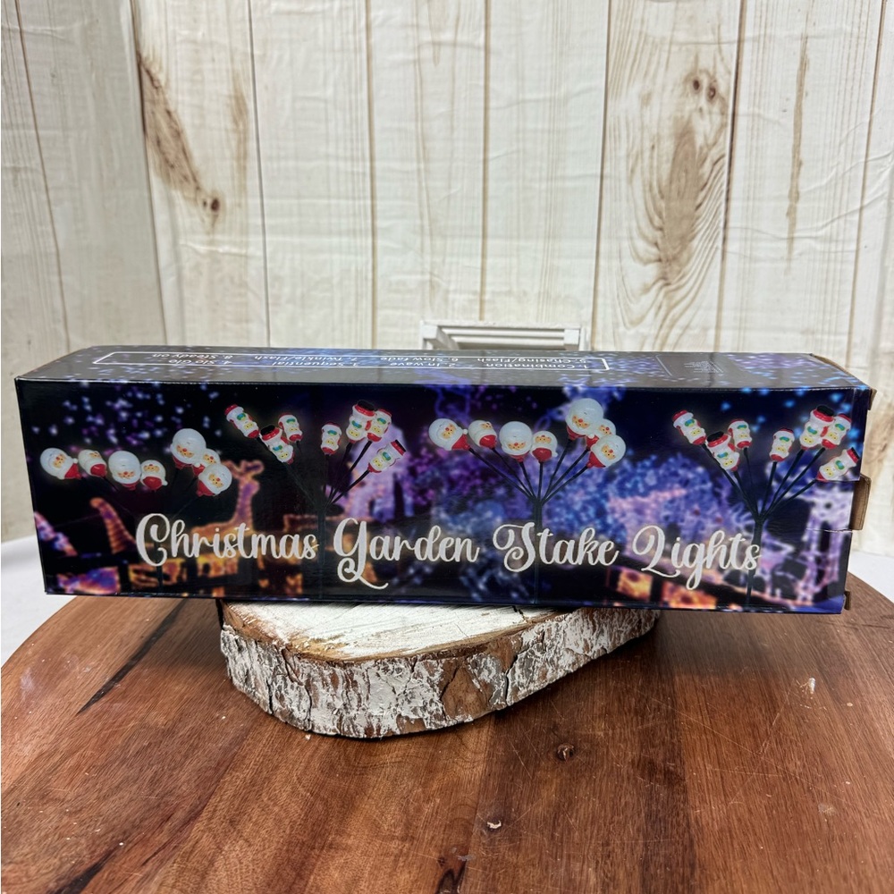 Christmas Garden Stake Lights with Santa Claus battery operated (battery not )